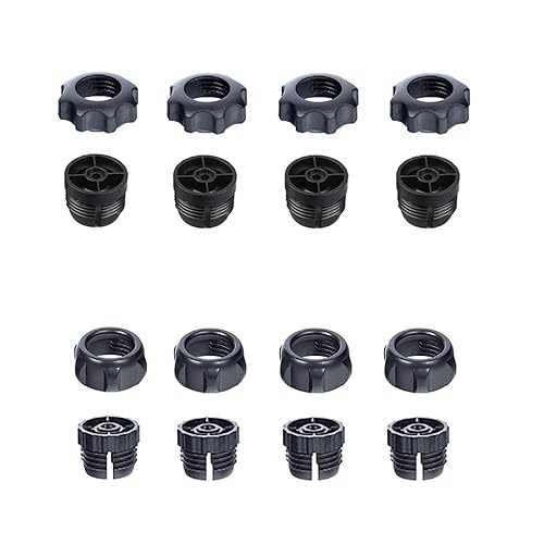 ThtRht 8 Set Retaining Nut with Thread Screw Replacement 17mm Ball Joint Mount Socket for Phone Holder Stand Clip Cradle Car Wireless Charger Bracket