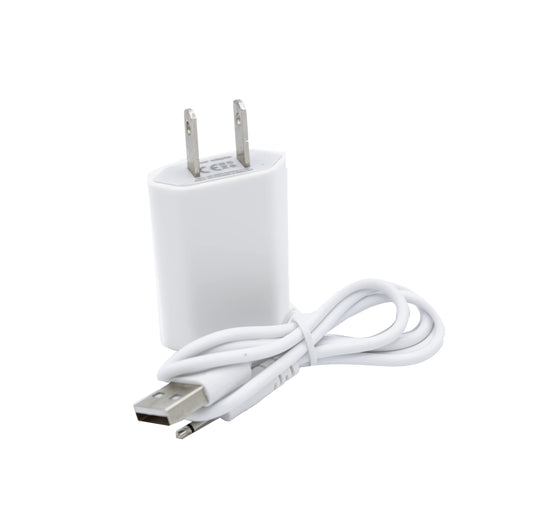 Shibari Mini Halo Replacement USB Charge Cable and Wall Adapter (White)