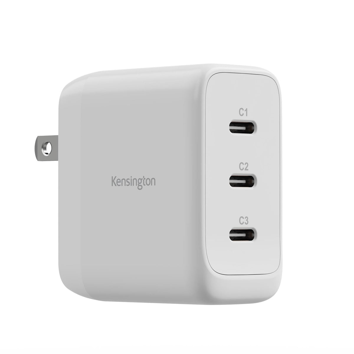 Kensington 70W USB?C GaN Power Adapter, 3?Port Fast Charger with Power Delivery for Laptops, Tablets & Smartphones (K38101NA)