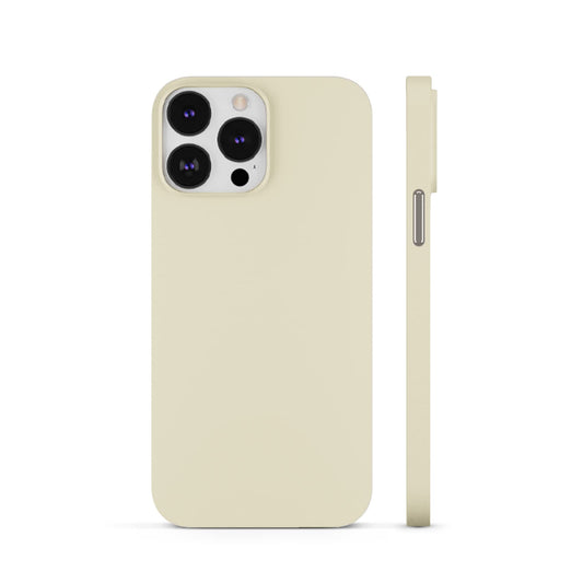 PEEL Super Thin Case for iPhone 13 Pro (Bone) - Sleek Minimalist Design, Branding Free, Ultra Slim - Protects & Showcases Your Device