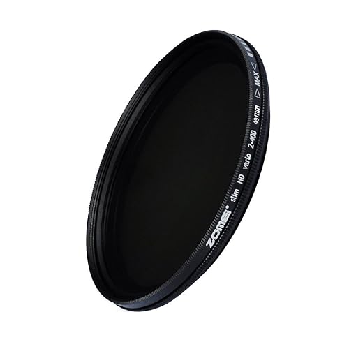ZoMei 49mm Ultra Slim ND2-ND400 Fader Variable Neutral Density Adjustable Lens Filter Ultra Slim ND Filter Optical Glass