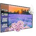 200 Inch Portable Outdoor Projector Screen, WRLSUN 16:9 Folding HD Big Size Canvas Movie Screen for Home Theater, School, Office, Party, Sports Events