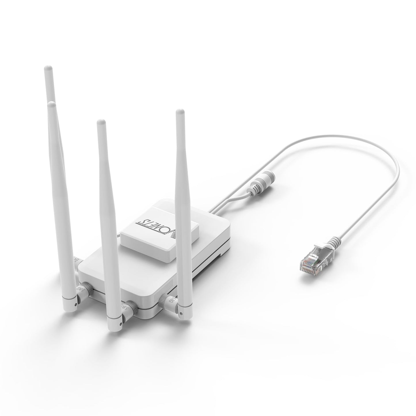 Vonets 1800Mbps WiFi to Ethernet Adapter 5.8GHz Wireless Bridge, 2-Port Gigabit PoE Compatible, WiFi Bridge for 4K Streaming/Gaming/Smart TV