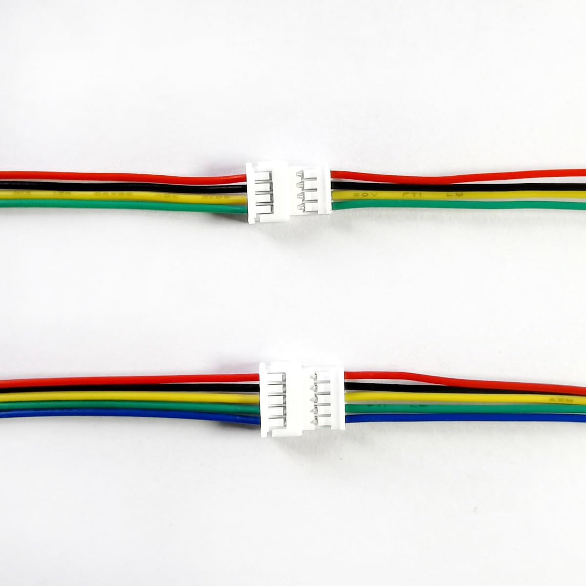 BOJOUL for 16 Sets JST 1.25mm 4 + 5 Pin 28AWG Male + Female Connector Plug with Wire Cable 20cm Used in PCB Toys Household Appliances etc