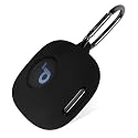 Geiomoo Silicone Case for Anker Soundcore Sport X20, Protective Cover with Carabiner (Black)