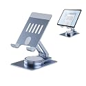 Chapter Seven Aluminum Cell Phone & Tablet Stand for Desk,360° Rotating Foldable Mobile Stand,Home Office Desk Accessories Gifts for iPhone 17 16 15