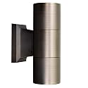 VOLT 12V Cast Brass Up/Down Outdoor Sconce & Lanai Light (Bronze) with 5W 2700K Warm White LED MR16 Bulbs for Low Voltage Landscape Lighting