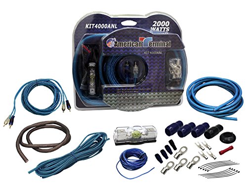 American Terminal KIT4000ANL 2000W P.M.P.O Complete Amplifier Hookup Kit