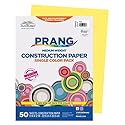 Prang (Formerly SunWorks) Construction Paper, Yellow, 9" x 12", 50 Sheets