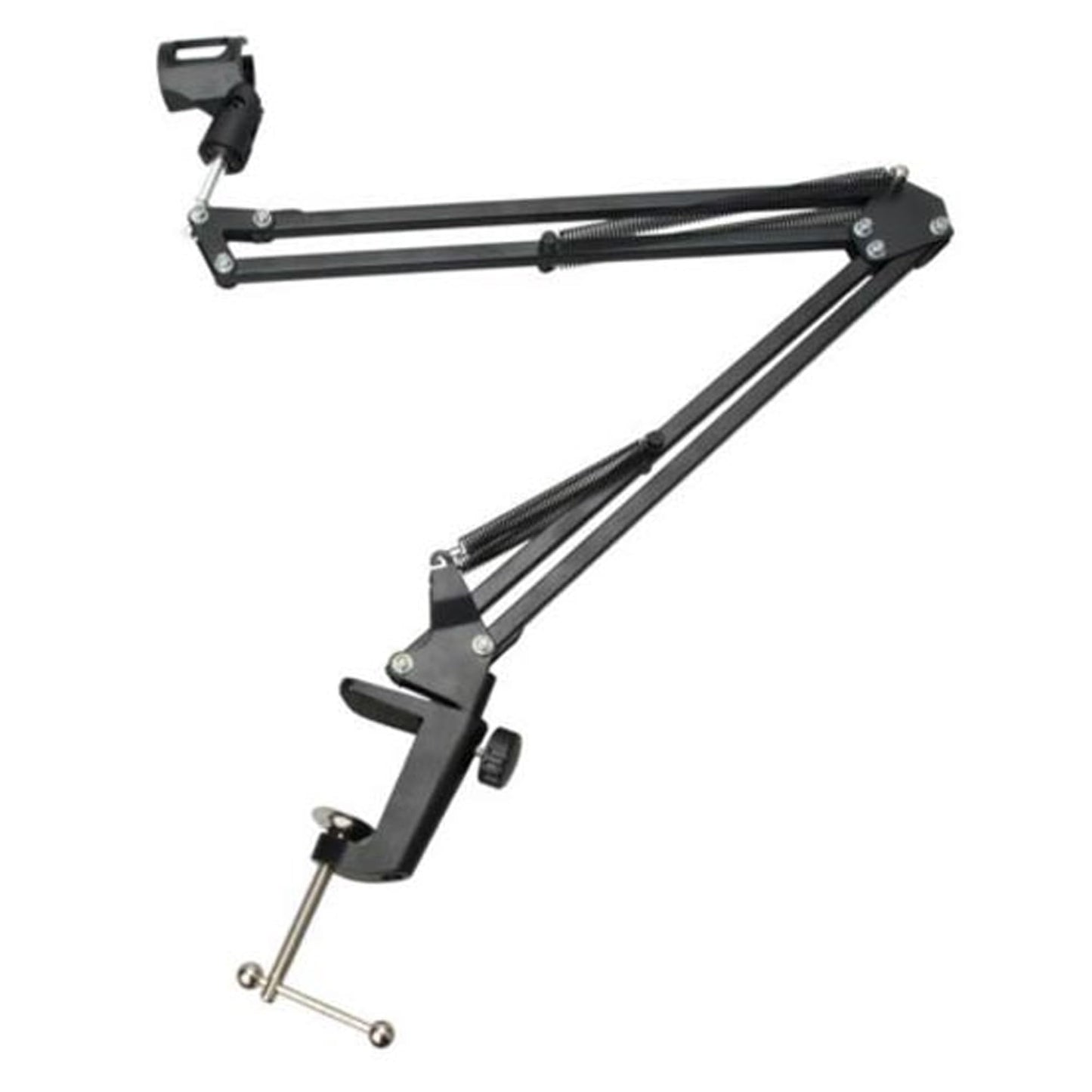 Yokoma Microphone Mounting Bracket Microphone Suspension Boom Mic Scissor Arm Stand Holder for Studio Broadcast Recording Mic Stand