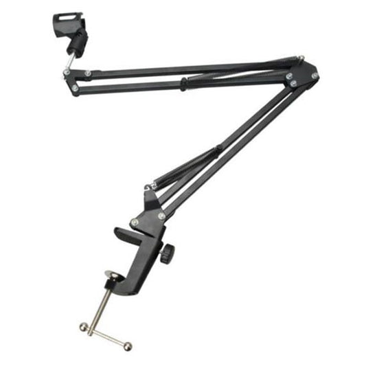 Yokoma Microphone Mounting Bracket Microphone Suspension Boom Mic Scissor Arm Stand Holder for Studio Broadcast Recording Mic Stand