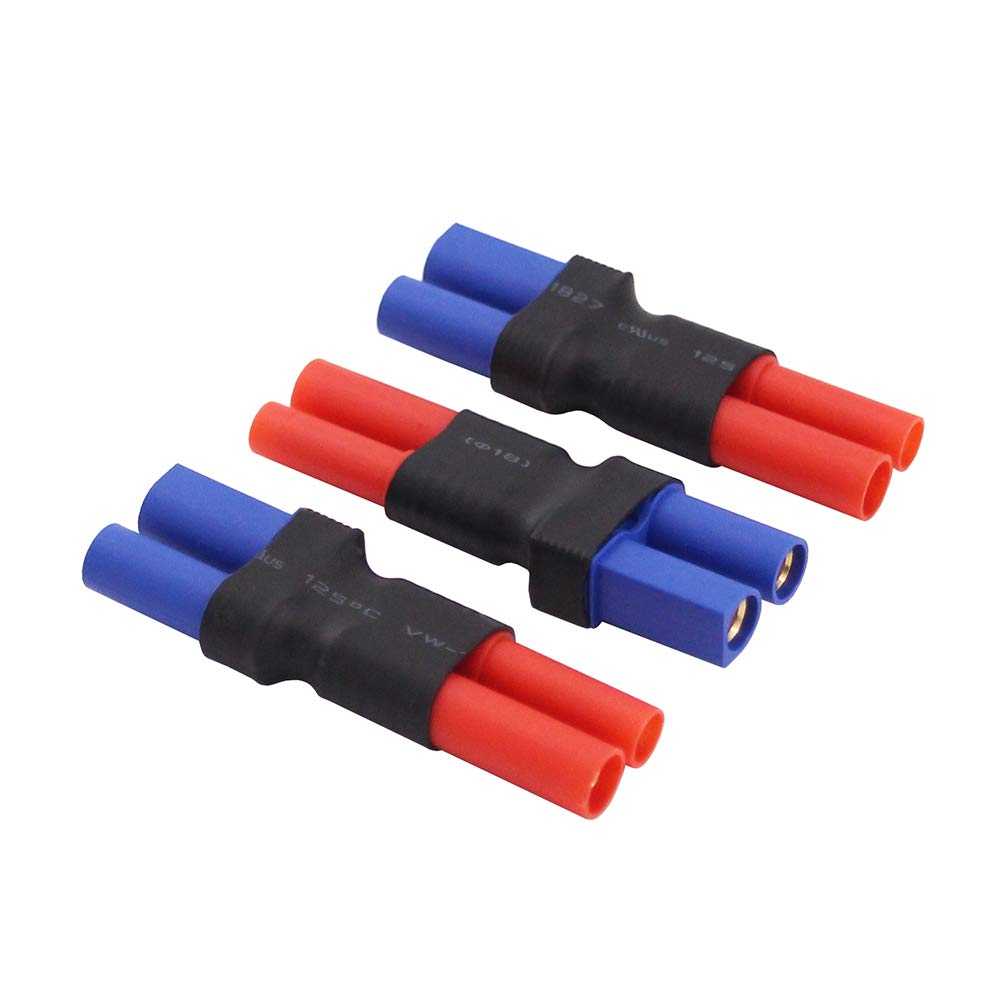BDHI 3pcs No Wires Adapters: EC5 Female to HXT 4mm with Housing Connector Adapter(B149-3)