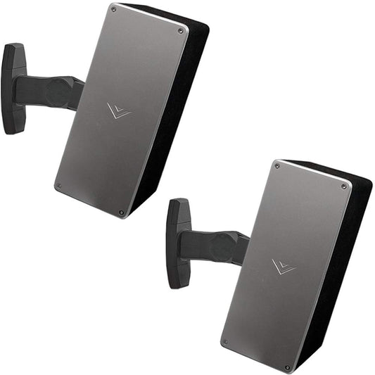 ECHOGEAR Speaker Wall & Ceiling Mount Pair - Universal Design Works with Vizio, Sony, & More - Tilt & Swivel Without Tools for Surround Sound - Easy