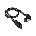 qintxgrtysen SATA Cable III,1 Pack SATA Cable III 6Gbps Straight HDD SDD Data Cable with Locking Latch 50CM& 19.6inch Compatible for SATA HDD