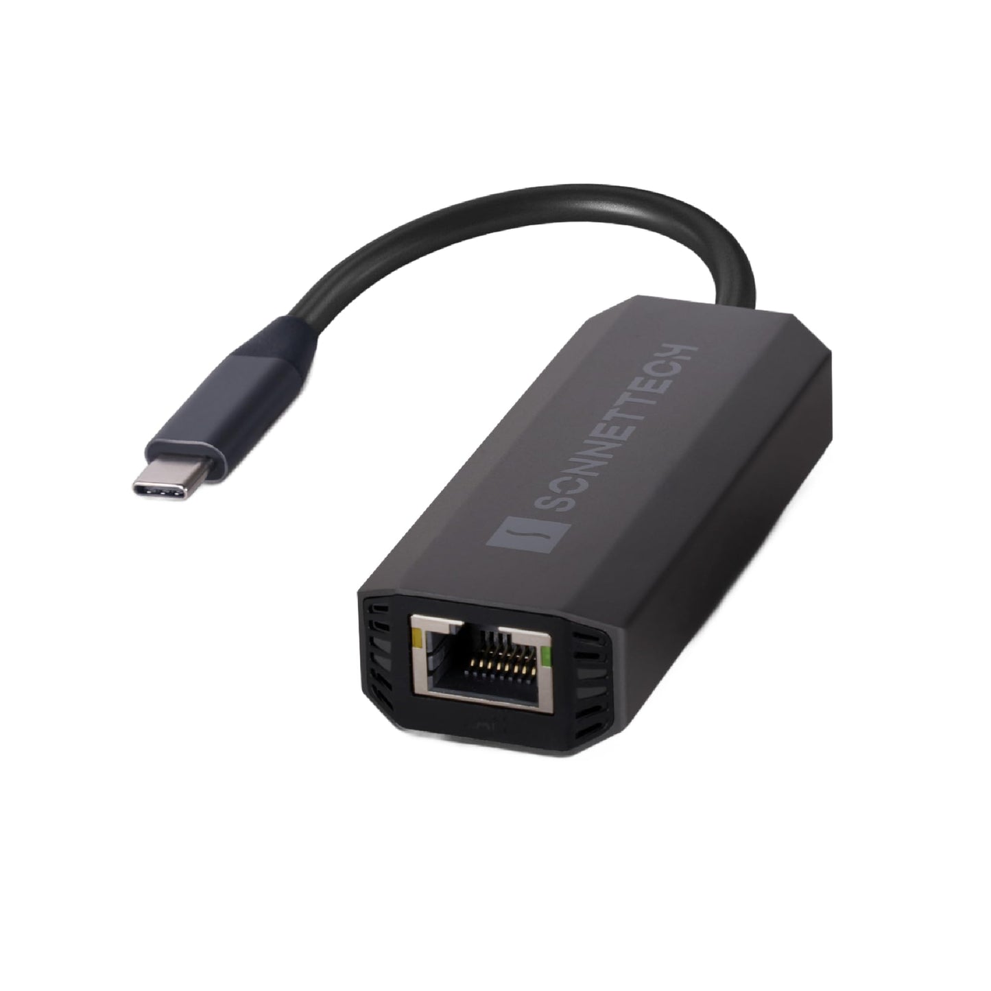 Sonnet Solo5G USB-C to 5 Gigabit Ethernet Adapter - RJ45 Supports 5Gbs, 2.5Gbps, 1Gbps, and 100Mbps, Plug-and-Play. Compatible with USB-C or