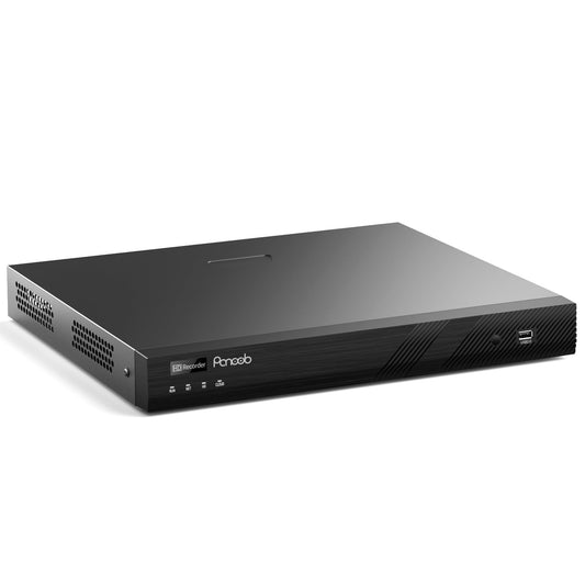 PANOOB 32CH H.265 Network Video Recorder, 4K 32 PoE ports NVR, Remote Access, Motion Alarm, 24/7 Recording, Smart Playback, Support 8MP/5MP/4MP/3MP