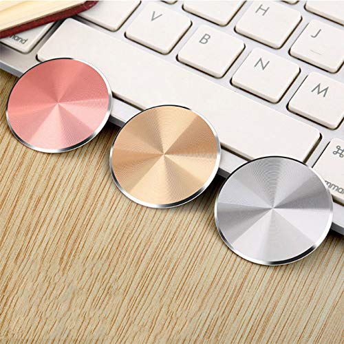 VizGiz 4 Pack Phone Backing Metal Plates Replacement Self-Adhesive Car Phone Holder Mount Iron Disc Plate for iPhone Case Backing Magnetic Phone