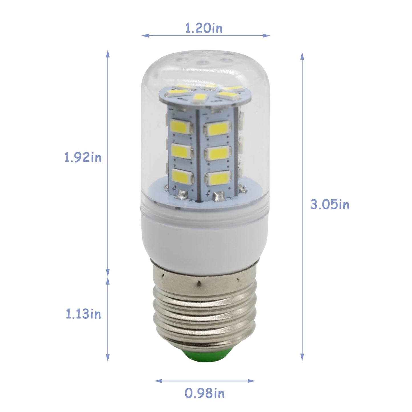 Delixike 5304511738 LED Refrigerator Replace PS12364857 AP6278388 4584444 Fits Frigidaire Electrolux Kenmore Freezer White Bulb,3.5w E27 Base?1Pcs?