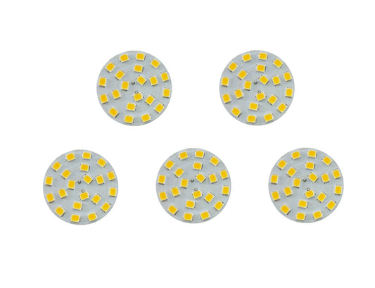CBconcept 5 Pack, BackPin LED G4, 320 Lumens, 2 Watt (20W Equal), Warm White 3000K, 180 Degree Beam Angle, Dimmable, Low Volt AC-DC 12 Volt, JC G4