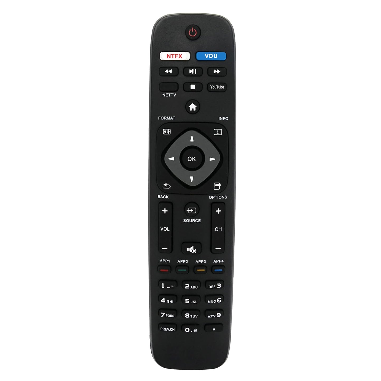 New Replaced Remote fit for Philips Smart TV NH500U NH500UW NH503UP 55PFL5602 50PFL5602 43PFL5602 75PFL6601 32PFL4902 40PFL4901 43PFL4901 43PFL4902