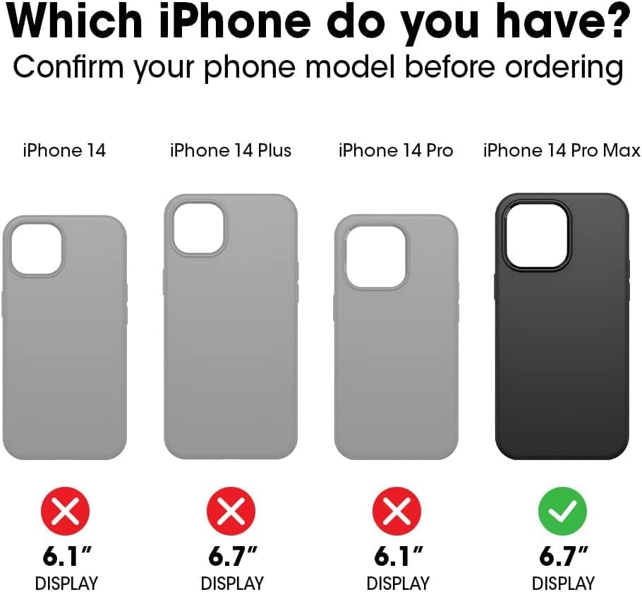 OtterBox Commuter Series Case for iPhone 14 Pro Max (Only) - Non-Retail Packaging - Don't Be Blue