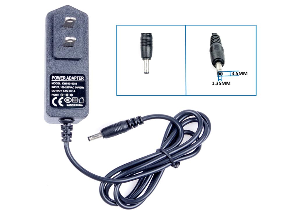 LIVISN AC 100-240V to DC 3.3V 1A Power Supply Adaptor,Max 3W Universal Wall Plug Power Adapter 3.5 x 1.35mm DC Jack