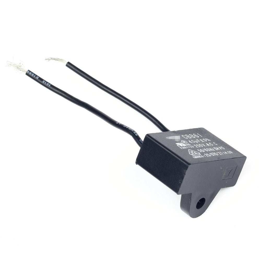 GAOHOU 3 PCS 2 Wire Ceiling Fan Capacitor CBB61 4.5uf 250V AC 50/60 Hz Power Relay