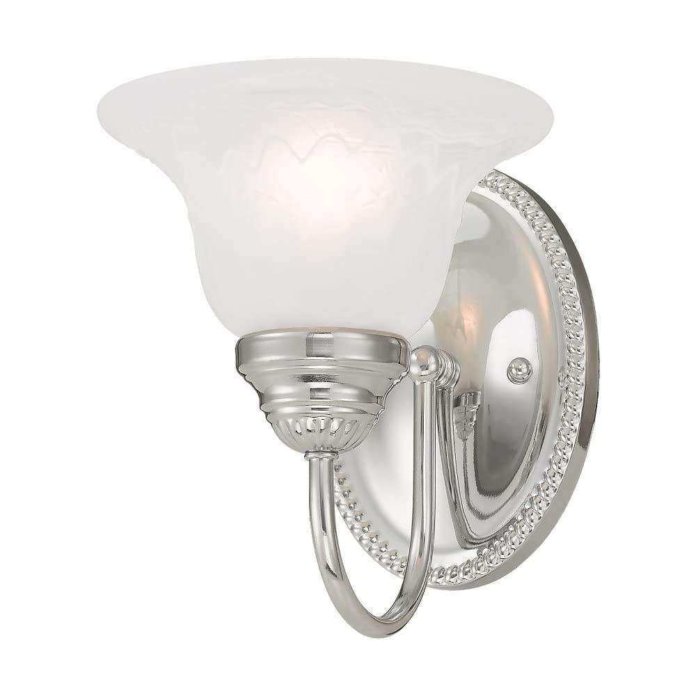 Livex Lighting 1531-01 Edgemont 1-Light Bath Light, Antique Brass