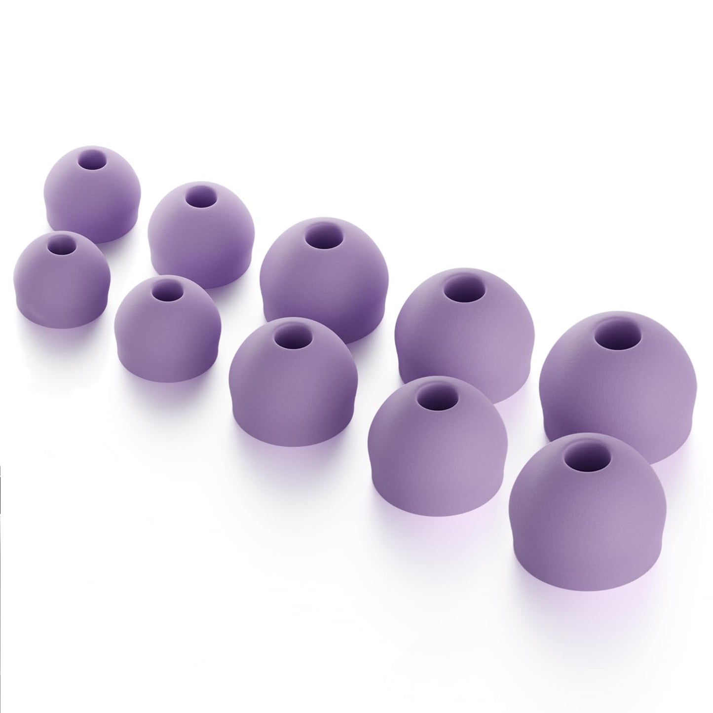 CURVD Earplug Replacement Tips Set, 5 Pairs XXS/XS/S/M/L, Noise Reduction Earbud Replacement Tips Soft Flexible Silicone Eartips Including XXS for the
