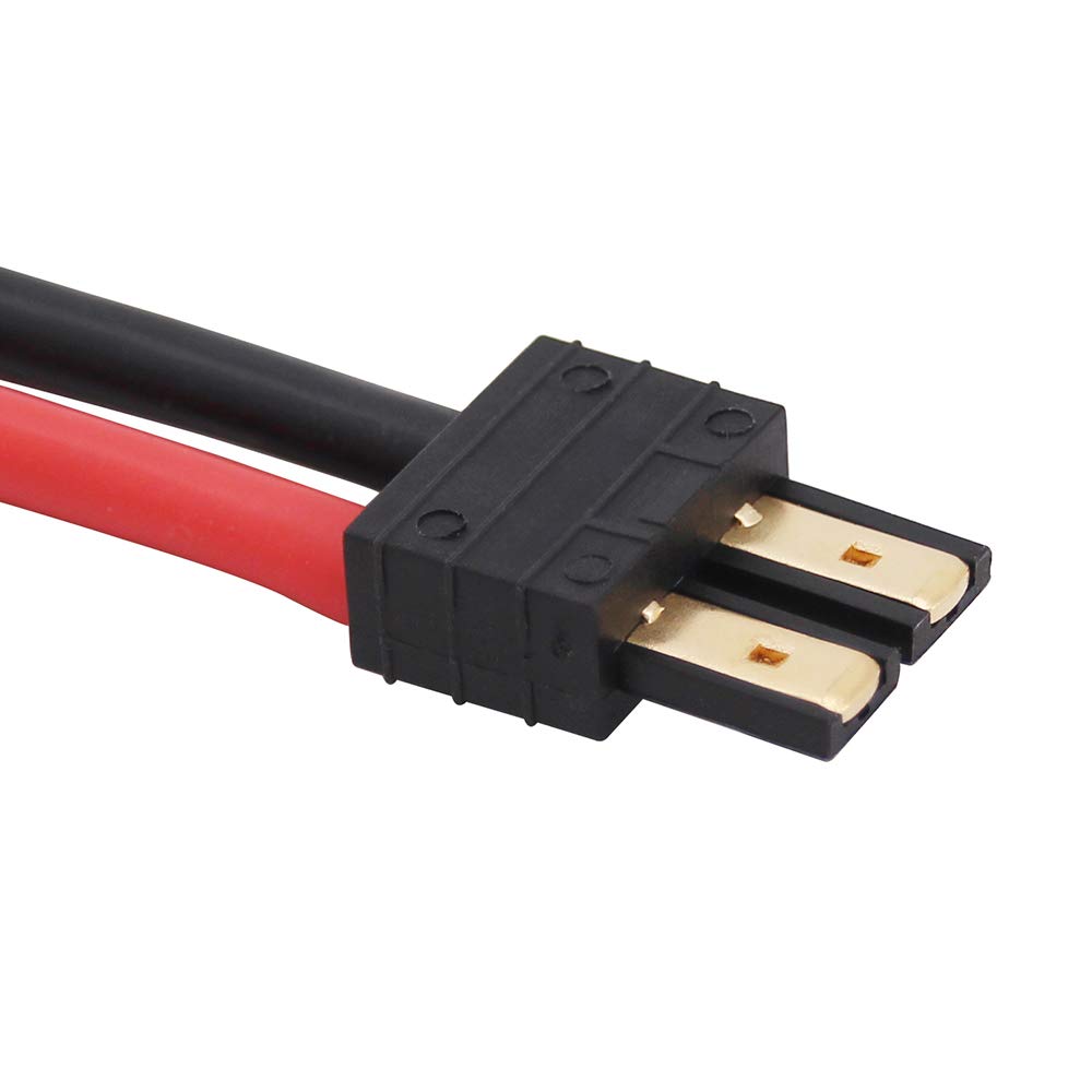 BDHI 3pcs Compatible with TRX Male Connectors 10cm 12awg Wire for Turnigy/Zippy(B140-3)