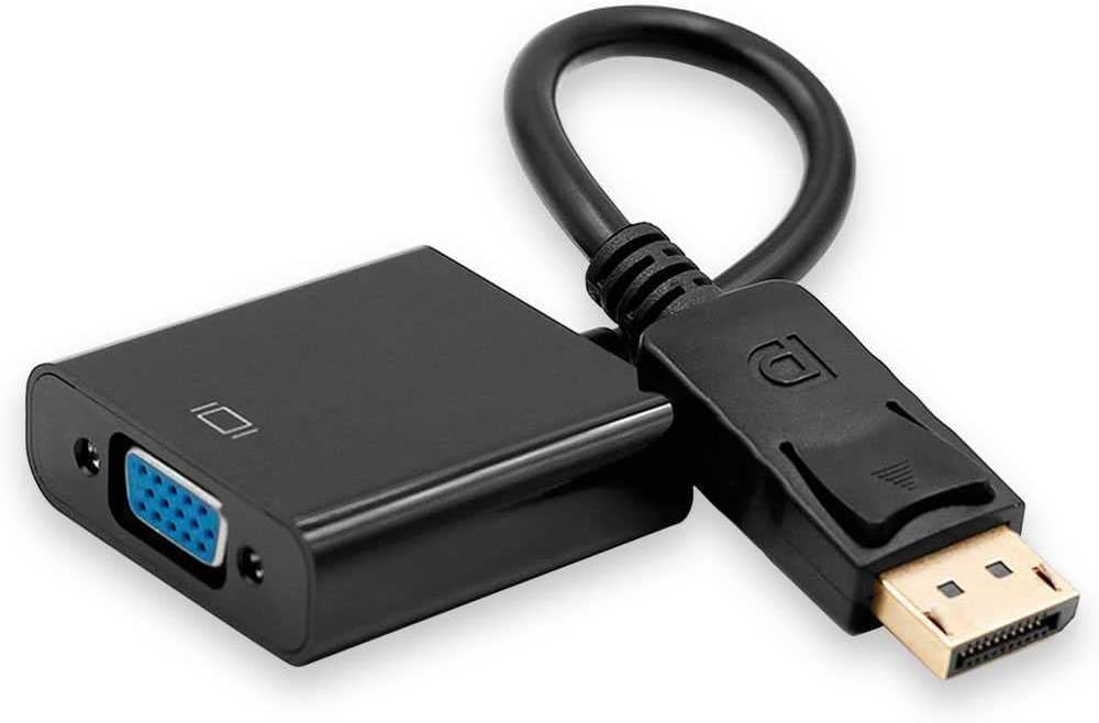 DisplayPort to VGA Adapter, DP to VGA Converter Display Port Male to VGA Female Converter Cable Adapter for Computer PC Desktop Laptop Projector