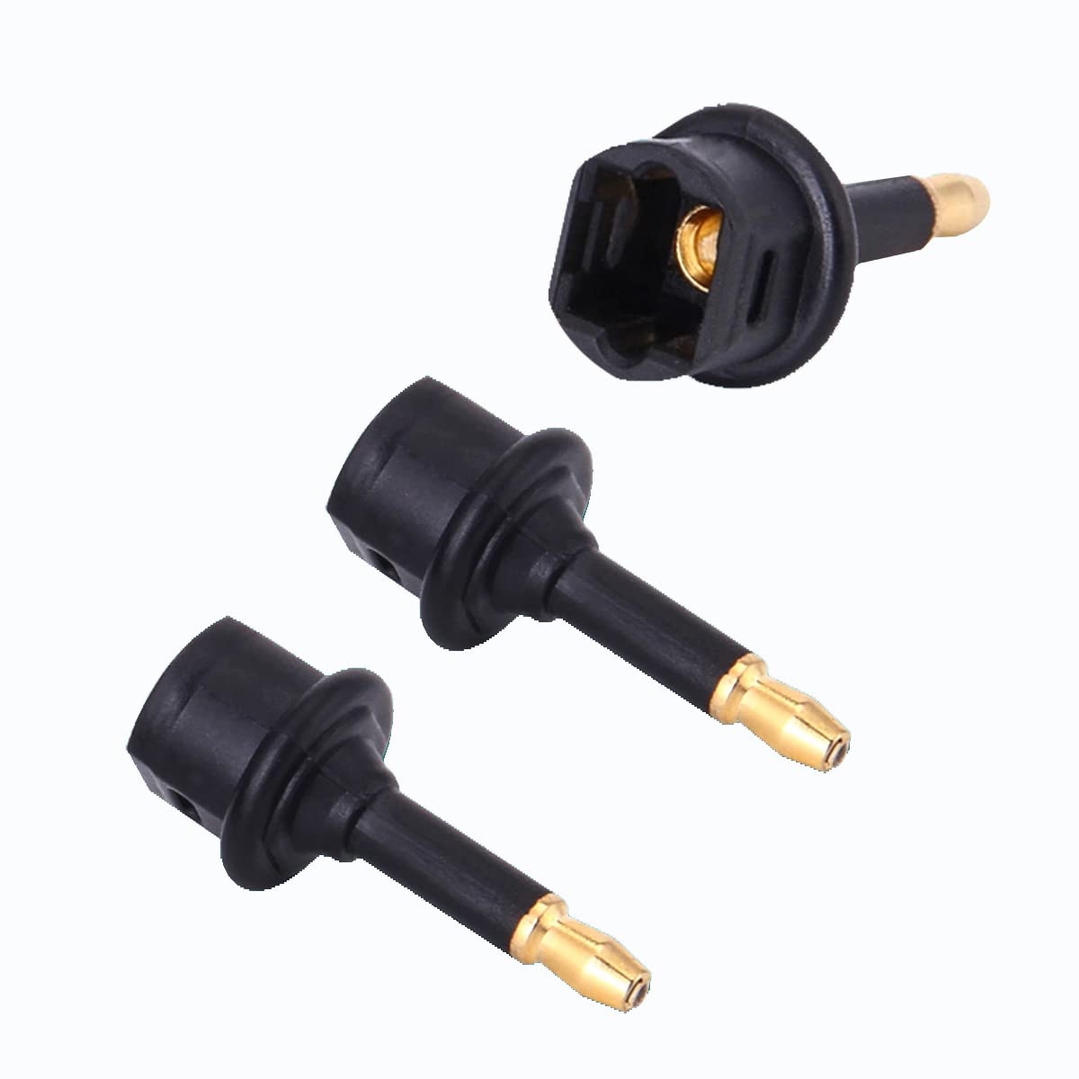 rgzhihuifz Digital Fiber Optic Toslink to 3.5mm Jack,Female to 3.5 mm Mini Male Optical Audio Connector Adapter?3pack?