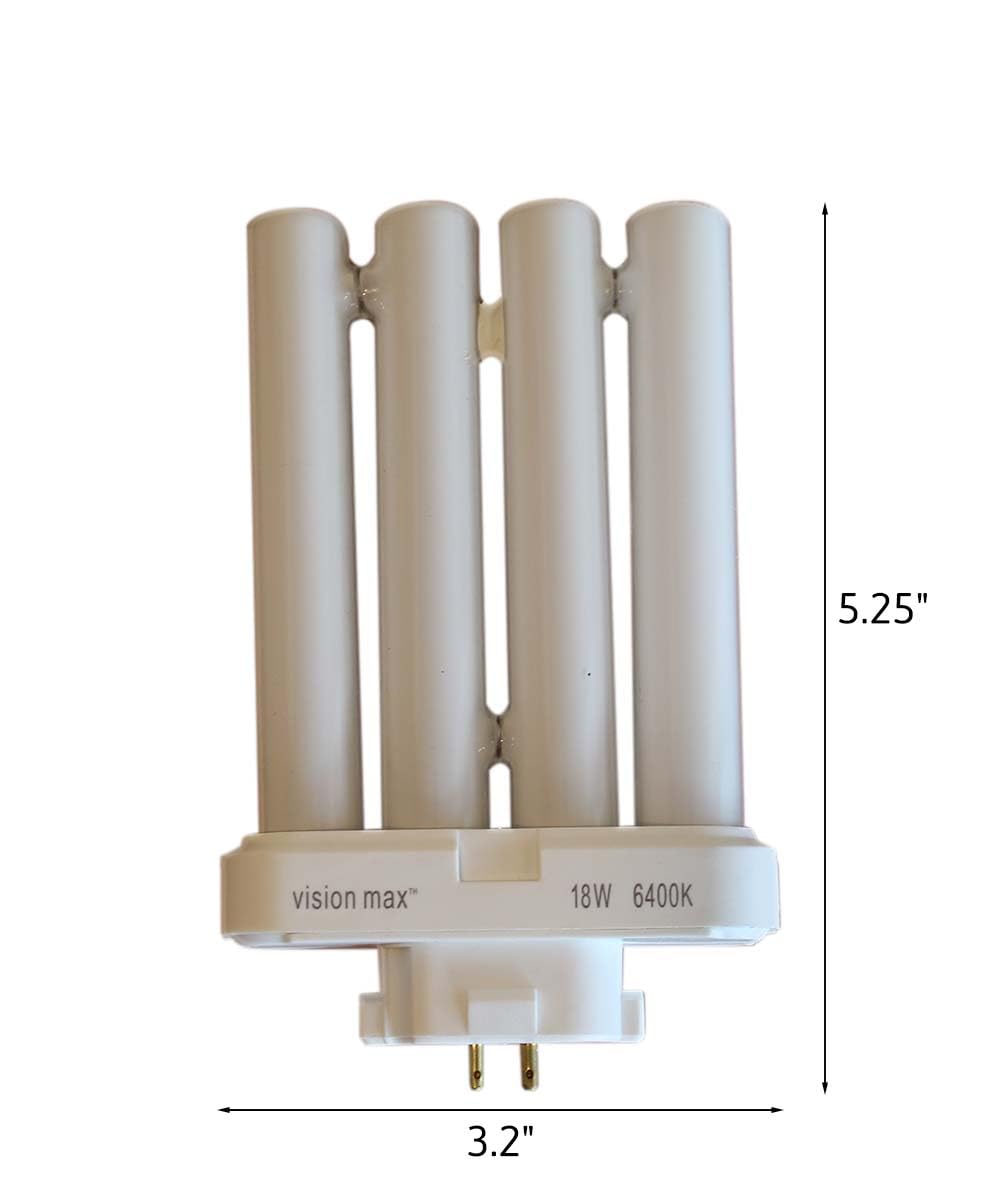 HomeConcept 18 Watt Full Spectrum CFL Replacement Bulb (4 pin, G24Q Base) by VisionMax