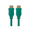 Monoprice HDMI High Speed Cable - 10 Feet - Green, 4K@60Hz, HDR, 18Gbps, YUV 4:4:4, 28AWG - Select Series