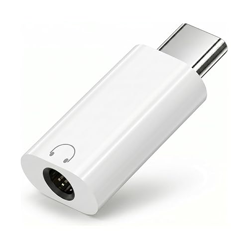 USB C to 3.5mm Headphone Jack Adapter, Audio to USB c Adapter,Type C to Aux Audio Dongle Compatible with iPhone 16 Pro Max 15 Pro Max, Samsung Galaxy