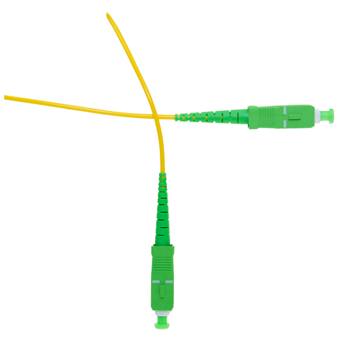 CableWholesale SC/APC to SC/APC OS2 Simplex Fiber Patch Cord, 1m/3.3ft