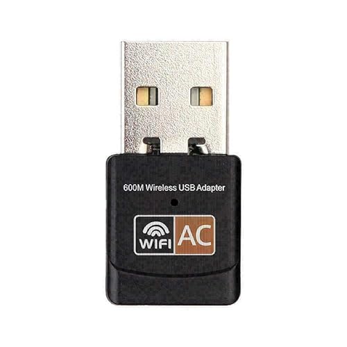 USB WiFi Adapter, AC600 Mbps Dual Band 2.4/5Ghz Wireless USB Mini WiFi New Network Adapter 802.11 Mini Wireless for Laptop/Desktop/PC, Support Desktop