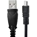 Jowxsx 3ft Black USB Data Charger Cable for Nikon Coolpix S2600 S2500 S3000 S3200 S4300 S6100 Audio and Video Power Cables