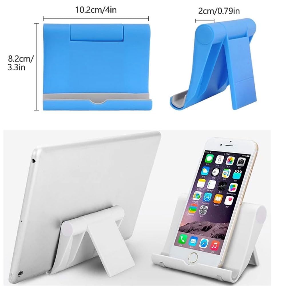 FadyDail 4 Pcs Mobile Phone Stand Holder for Desk Adjustable Compatible with iPhone 14 13 12 11 8 Pro Max SE XS XR Plus Samsung Galaxy Note20 S20 S10