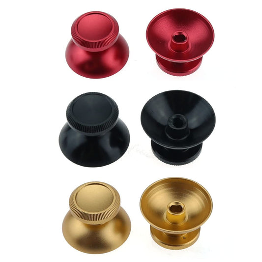 VizGiz 3 Pair Joystick Caps Replacement Aluminum Alloy Metal Mushroom Cap Cover Analog Thumb Grip Stick Cover Thumbstick Repair Rocker DIY for Xbox