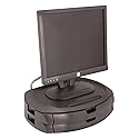 Kantek LCD Monitor Stand, 18" X 12.5" X 5", Black, Supports 35 Lbs