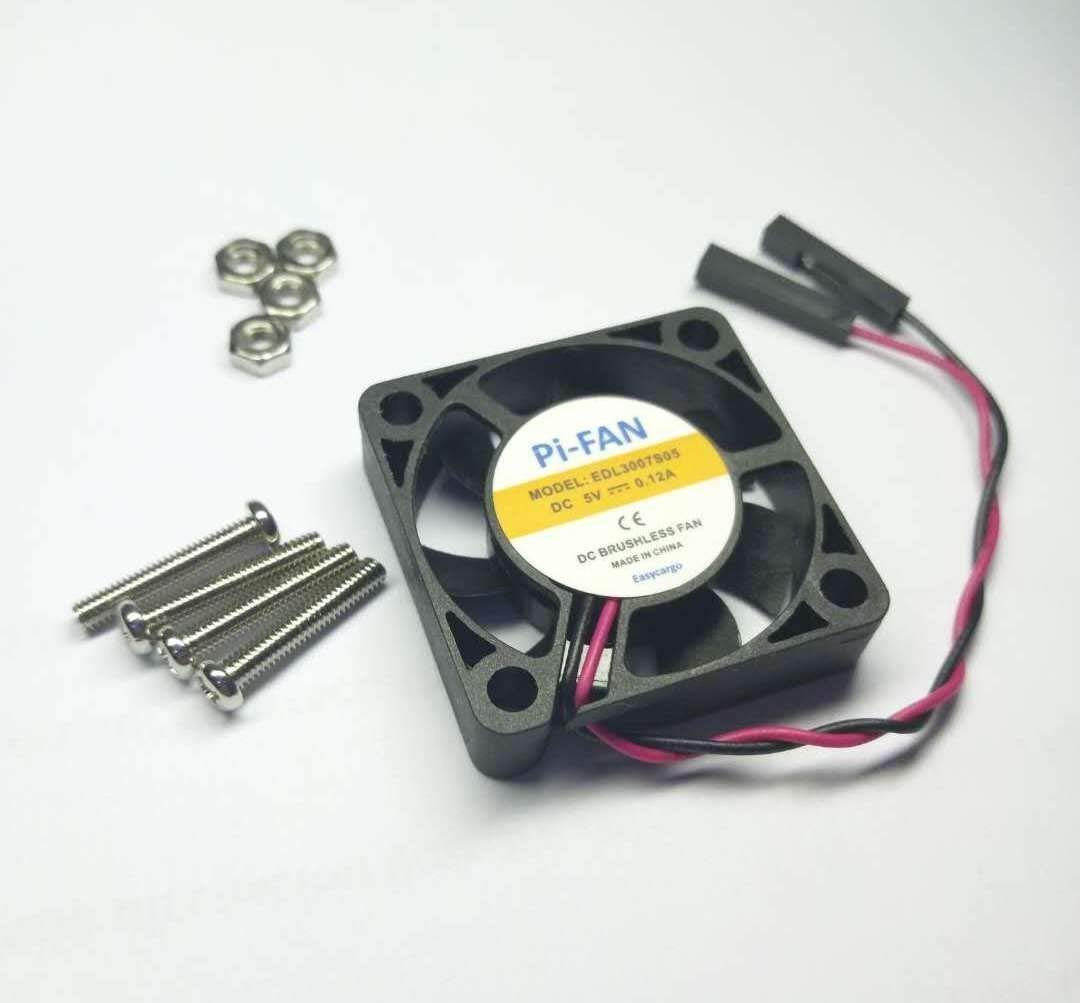 Easycargo 30mm Fan 5V 3.3V DC Quiet Fan for Raspberry Pi 5 4 3B+ 3007 (4-Sets)