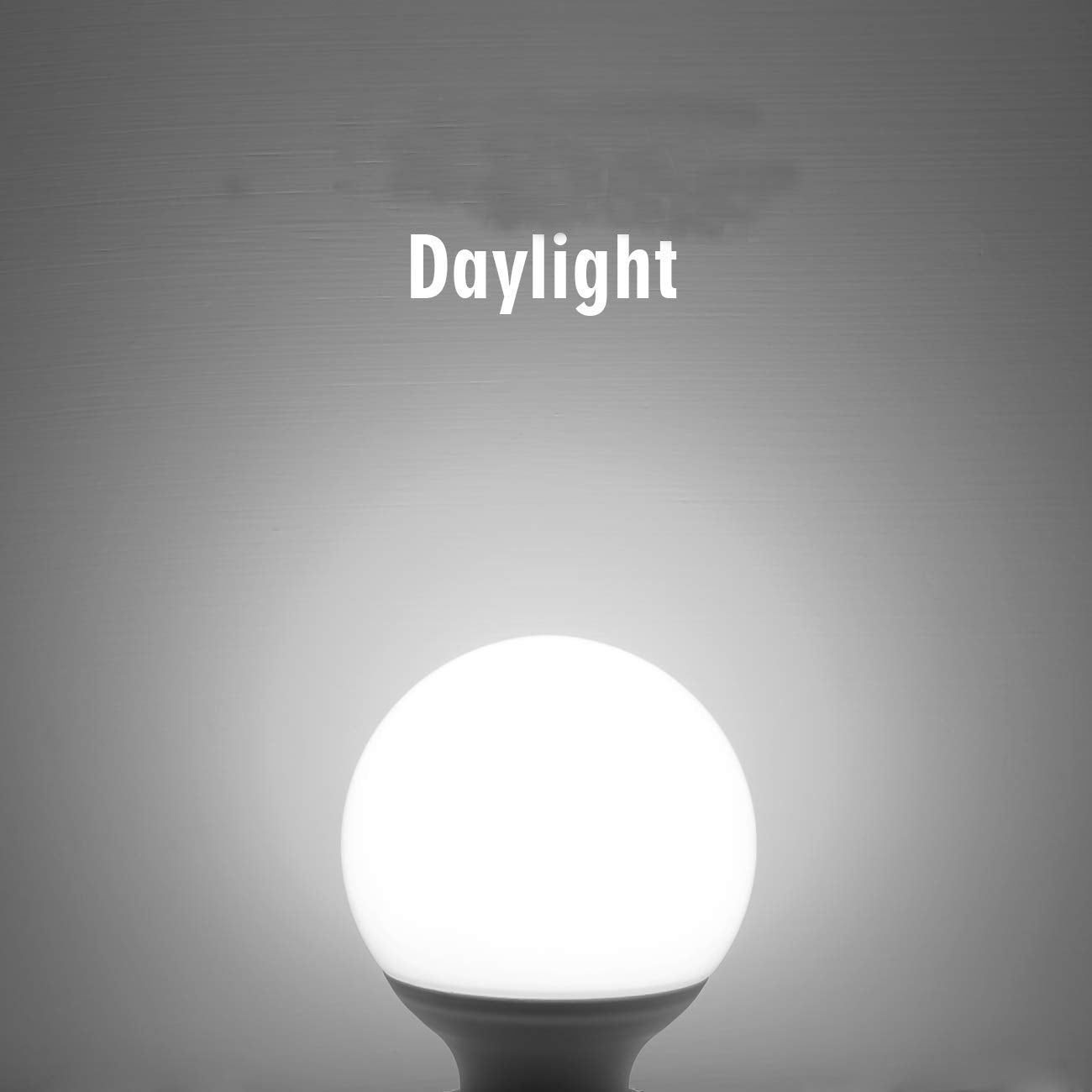 Lxcom Lighting G95 LED Bulbs 9W Globe Vanity Light Bulbs E26/E27 Base Daylight White 6000K 90W Equivalent for Makeup Vanity Mirror Bathrooms Lamp, AC