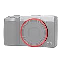 GR4 Metal Camera Lens Decoration Ring Cap for Ricoh GR IV Replaces for Ricoh GN-3 Ring Cap Camera Accessories (Red)