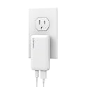 Ultra Thin 65W USB C Charger, Foldable for Travel, Flat Dual Port with PD 3.0 & GaN Tech for Laptops, MacBook, iPad Pro, iPhone 13/13 Pro, iPad