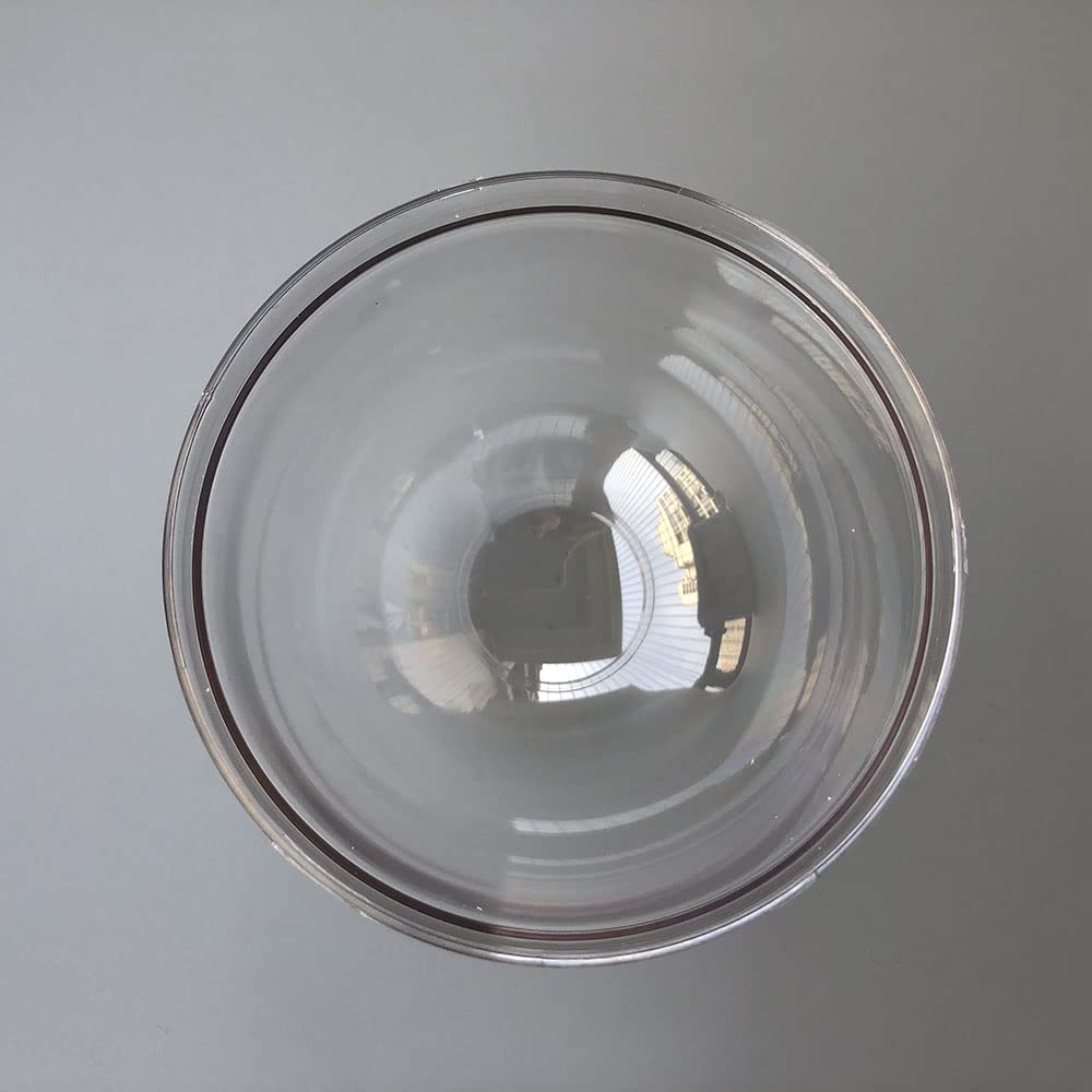 OwlCat 3.38 Inch Small Polycarbonate PC Material Vertical Heightened Indoor/Outdoor CCTV Clear Dome Camera Cover Security Dome Camera Housing Size
