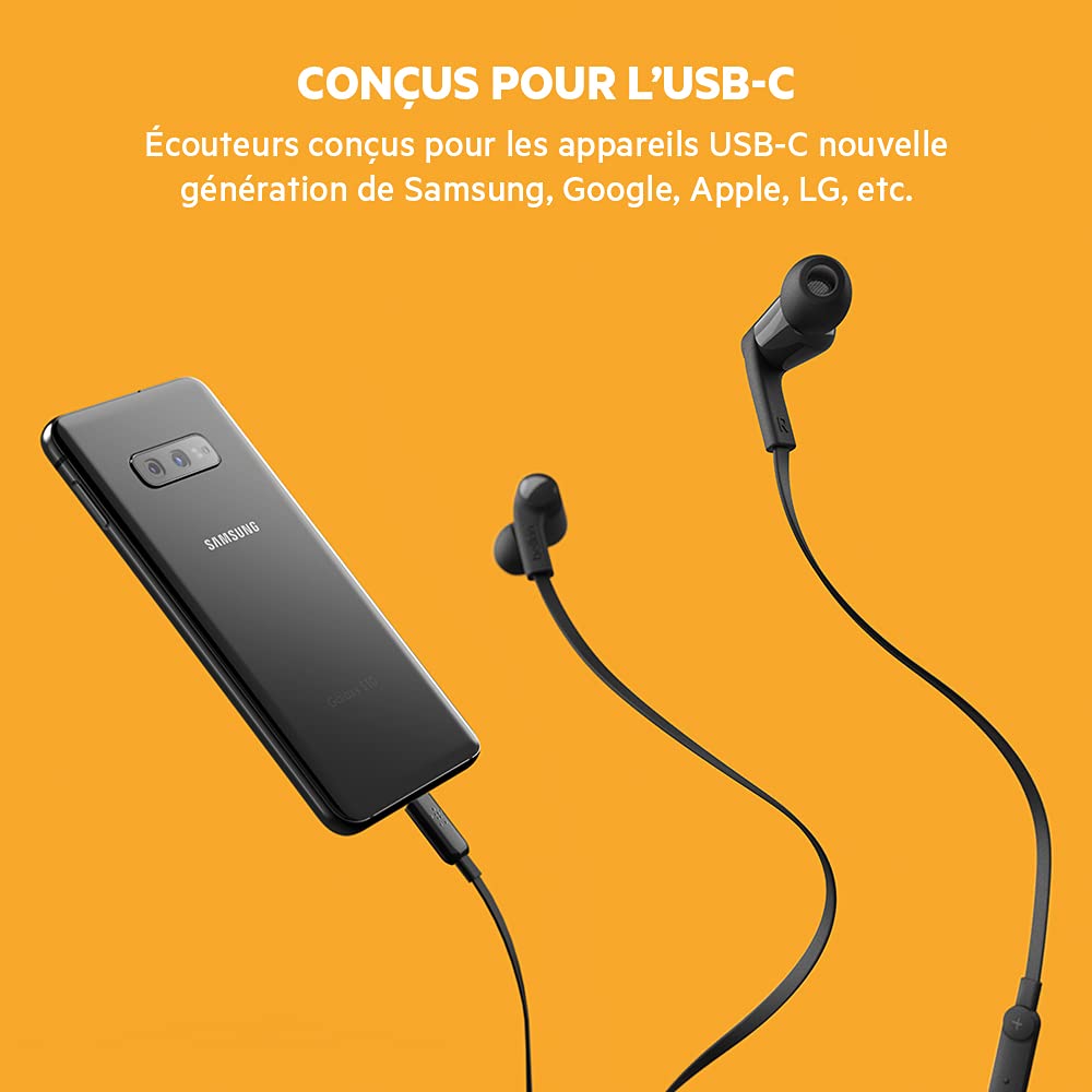 Belkin Wired Earbuds with USB-C Connector, Built-in Mic
