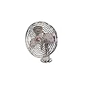Prime Products 12 Volt Chrome RV 12v Fan Metal RV Cab Fan (2 Speed Settings)