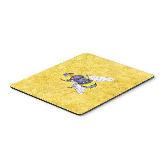Caroline's Treasures 8852MP Bee on Yellow Mouse Pad, Hot Pad or Trivet for Home Office Gaming Working Computers Laptop Mouse Mat,Washable Large