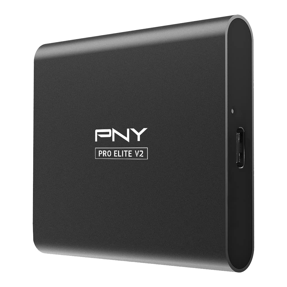 PNY Pro Elite V2 1TB USB 3.2 Gen 2x1 Type-C Portable Solid State Drive (SSD) - (PSD0CS2160-1TB-RB)